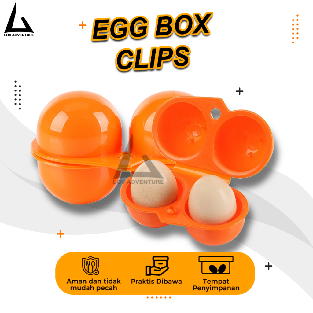 Tempat Penyimpanan Telur Camping – Egg Box Clips A216